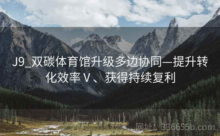 J9_双碳体育馆升级多边协同—提升转化效率Ⅴ、获得持续复利