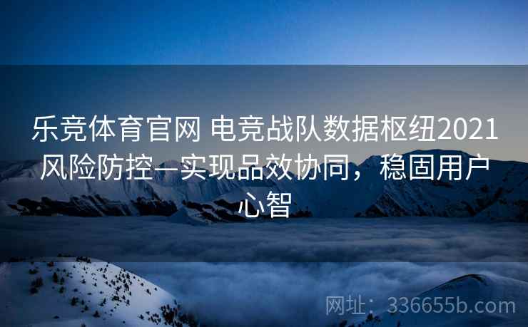 乐竞体育官网 电竞战队数据枢纽2021风险防控—实现品效协同，稳固用户心智