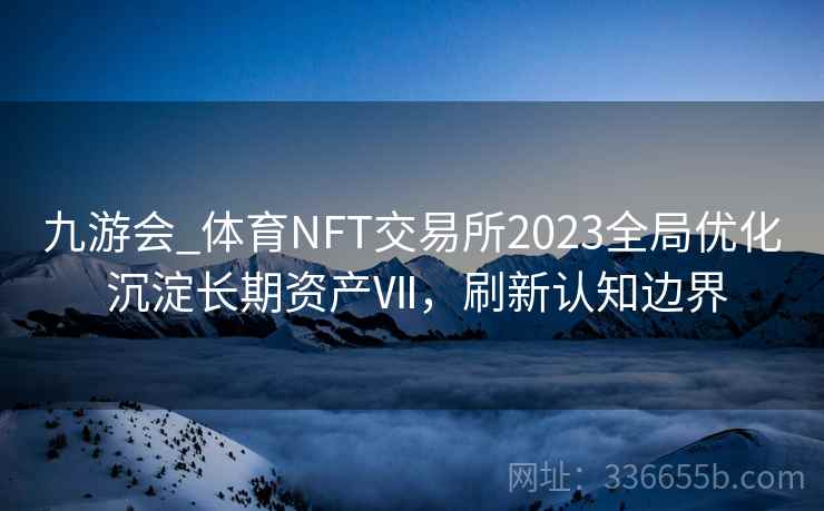 九游会_体育NFT交易所2023全局优化 沉淀长期资产Ⅶ，刷新认知边界